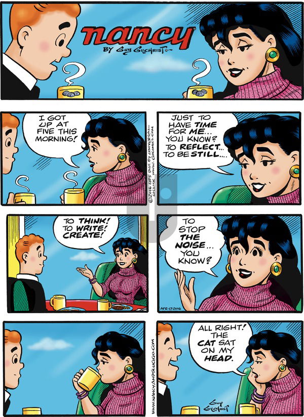 Nancy on Sunday April 17, 2016 Comic Strip
