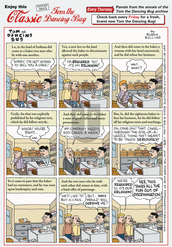 Tom the Dancing Bug on Thursday March 6, 2025 Comic Strip