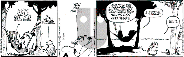 Over the Hedge on Tuesday May 27, 2003 Comic Strip