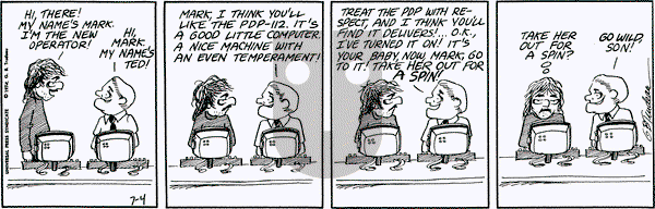 Doonesbury - Tuesday July 4, 1972 Comic Strip
