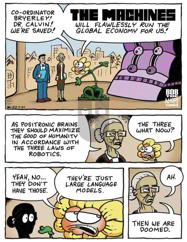 Bob the Angry Flower on Monday October 2, 2023 Comic Strip