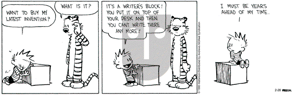 Calvin and Hobbes on Friday February 28, 2025 Comic Strip