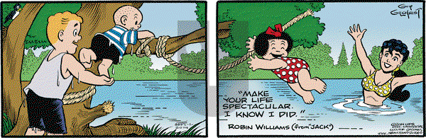 Nancy on Monday September 1, 2014 Comic Strip