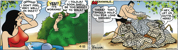 Alley Oop on Friday April 18, 2014 Comic Strip