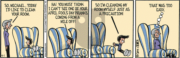 Grand Avenue on Friday April 1, 2011 Comic Strip