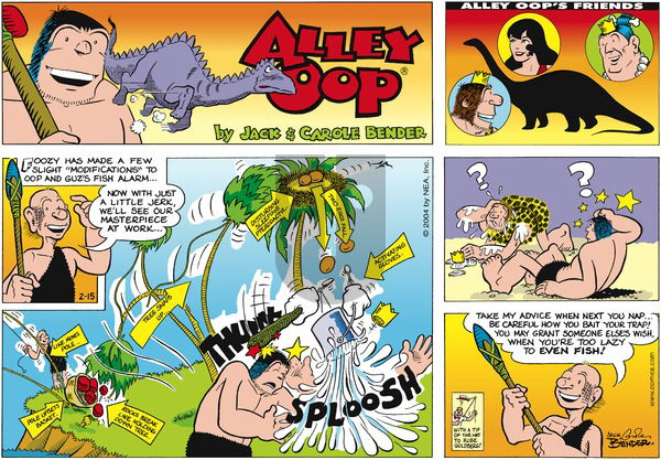 Alley Oop on Sunday February 15, 2004 Comic Strip