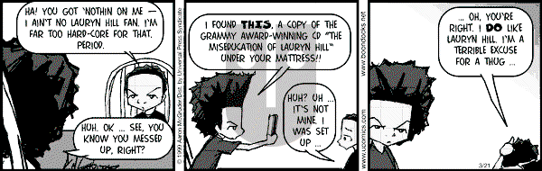The Boondocks on Wednesday October 22, 2008 Comic Strip