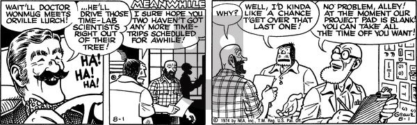 Alley Oop on Saturday November 19, 1977 Comic Strip