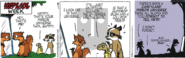 Over the Hedge on Thursday August 7, 2008 Comic Strip
