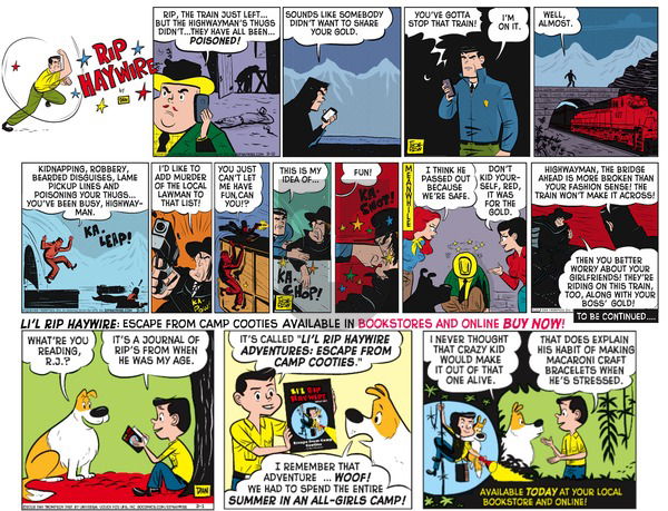 Rip Haywire on Sunday August 14, 2016 Comic Strip