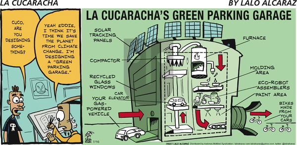 La Cucaracha on Sunday July 16, 2017 Comic Strip
