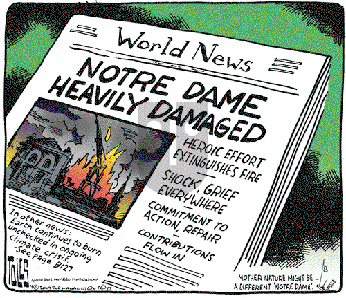 Tom Toles on Wednesday April 17, 2019 Comic Strip