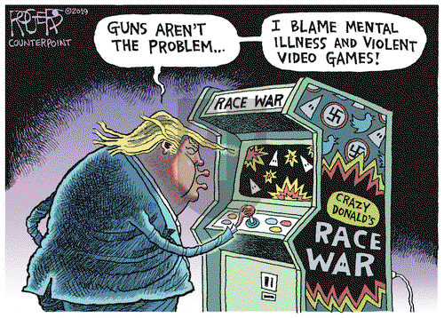 Rob Rogers on Wednesday August 14, 2019 Comic Strip