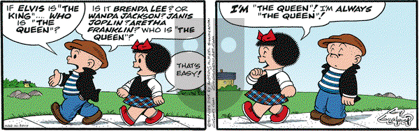 Nancy on Tuesday March 14, 2017 Comic Strip