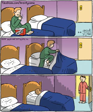 Brevity on Monday April 4, 2011 Comic Strip