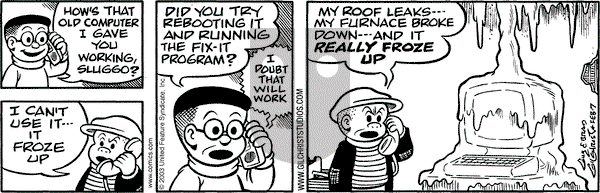 Nancy on Friday February 7, 2003 Comic Strip