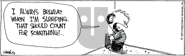 The Buckets - Thursday September 9, 1999 Comic Strip
