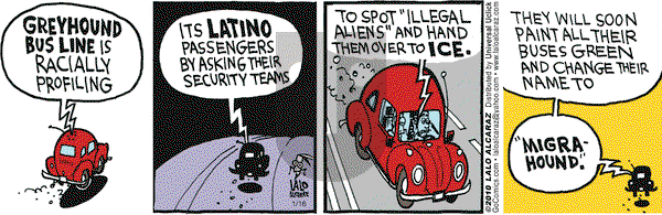 La Cucaracha on Saturday January 16, 2010 Comic Strip