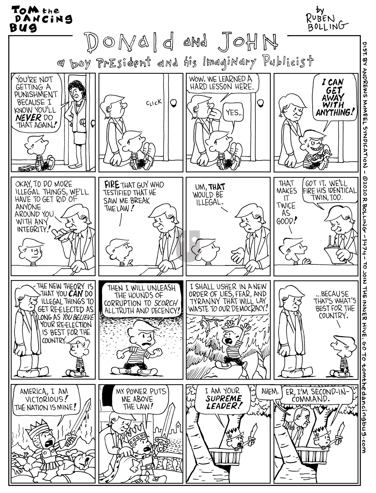 Tom the Dancing Bug - Monday February 10, 2020 Comic Strip