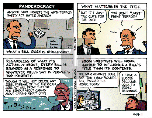 Ted Rall on Monday September 19, 2011 Comic Strip