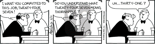 The Born Loser on Monday February 11, 2008 Comic Strip