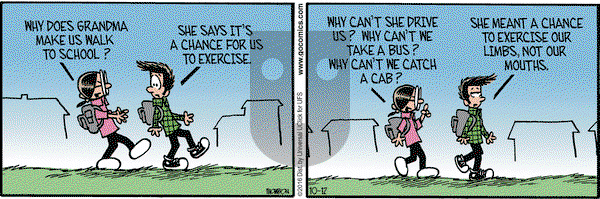 Grand Avenue on Wednesday October 12, 2016 Comic Strip
