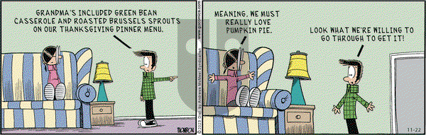 Grand Avenue on Wednesday November 22, 2023 Comic Strip