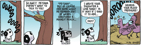 Pooch Cafe on Friday April 26, 2013 Comic Strip