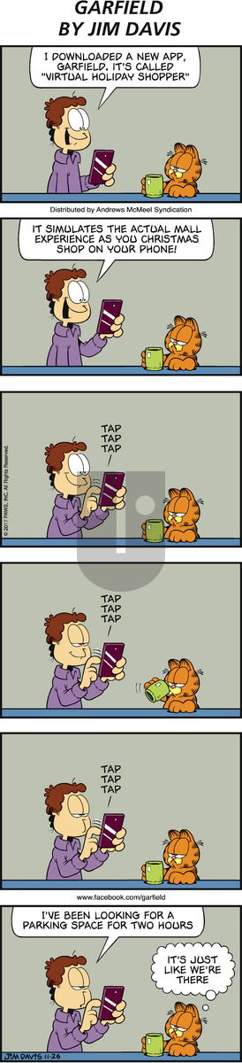 Garfield on Sunday November 26, 2017 Comic Strip