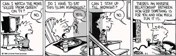 Calvin and Hobbes on Thursday May 1, 1986 Comic Strip