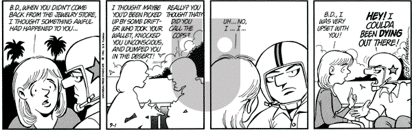Doonesbury on Saturday September 1, 1990 Comic Strip