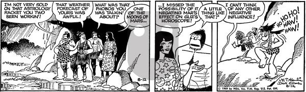 Alley Oop on Tuesday August 12, 1969 Comic Strip