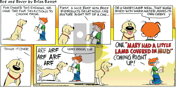 Red and Rover on Sunday November 8, 2009 Comic Strip