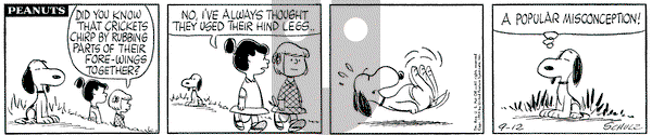 Peanuts on Saturday September 12, 1959 Comic Strip