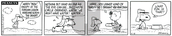 Peanuts on Saturday April 16, 1966 Comic Strip