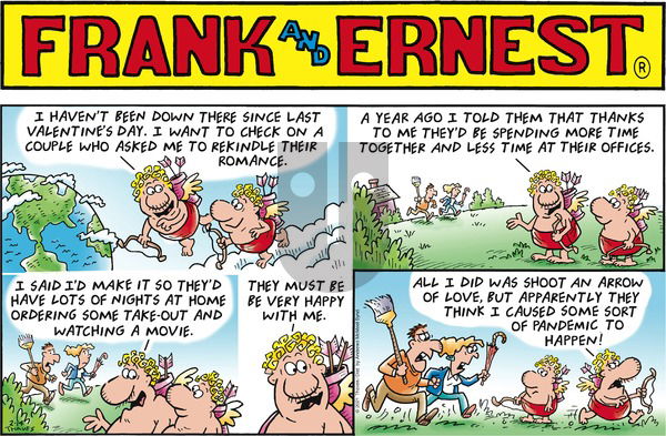 Frank and Ernest on Sunday February 14, 2021 Comic Strip