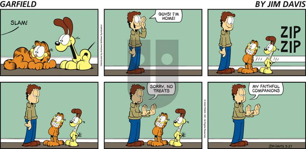 Garfield - Sunday March 27, 2022 Comic Strip