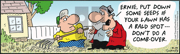 Frank and Ernest on Saturday April 14, 2018 Comic Strip