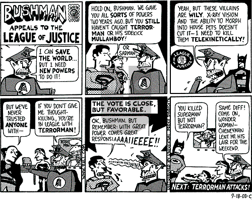 Ted Rall on Monday September 22, 2003 Comic Strip