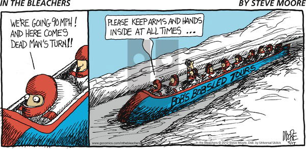 In the Bleachers on Sunday April 15, 2012 Comic Strip