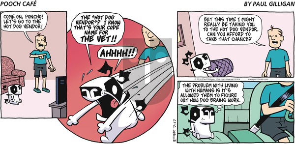 Pooch Cafe on Sunday July 17, 2016 Comic Strip