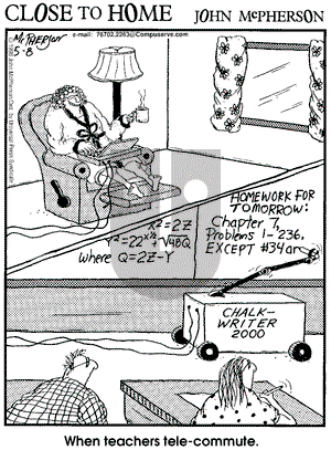Close to Home on Wednesday May 8, 1996 Comic Strip