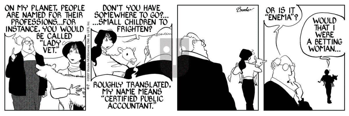 9 Chickweed Lane - Saturday April 7, 2007 Comic Strip