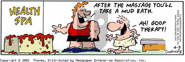 Frank and Ernest on Saturday April 6, 2002 Comic Strip
