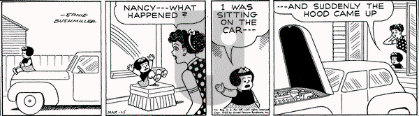 Nancy on Friday March 25, 1955 Comic Strip