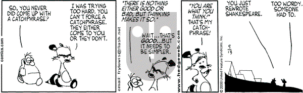 Over the Hedge on Saturday May 13, 2000 Comic Strip