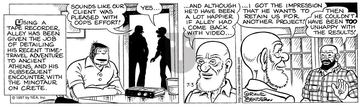 Alley Oop - Thursday July 3, 1997 Comic Strip