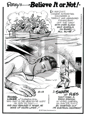 Ripley's Believe It or Not on Monday August 13, 2007 Comic Strip