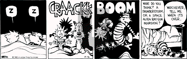 Calvin and Hobbes - Tuesday August 15, 1989 Comic Strip