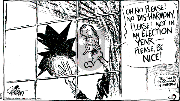 Pat Oliphant - Monday May 4, 1992 Comic Strip